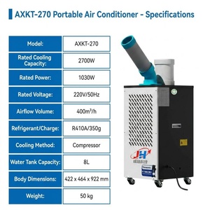 Industrial Portable <b>Air</b> <b>Conditioner</b> Commercial Mobile Outdoor & Hotel Use 9500BTU Camping AC High-Efficiency 9200 BTU Cooling Po - Product Image 5