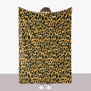 Manta de felpa esponjosa y acogedora súper suave, manta con estampado de leopardo y guepardo, manta de forro polar - Product Image 6