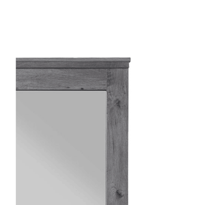 Espejo de pared cuadrado Db Vidalia con marco de roble gris envejecido, diseño minimalista para pasillo, baño, uso decorativo - Product Image 4