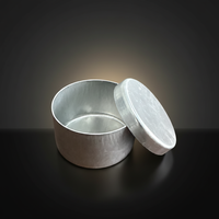 Matériel de laboratoire / Boîte en aluminium pour l'analyse de l'humidité avec couvercle