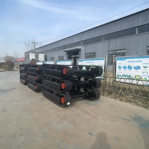 Trung Quốc bán chạy nhất jiashi unpowered theo dõi Chassis 2-mảnh cao su theo dõi 1 năm bảo hành cho điều kiện làm việc khắc nghiệt khác nhau - Product Image 6