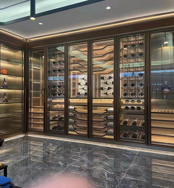 Freestanding Stainless Steel Custom Wine Storage Cabinet-Eco-Friendly Extendable Design 20-29 Bottles Capacity