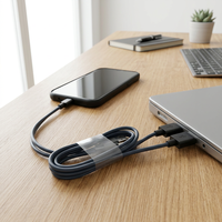 Cable de Carga USB C de 80 cm de Longitud, Cable de Tipo C a USB para Teléfono Celular, Cable de Datos para Smartphone, Cable de Carga Rápida