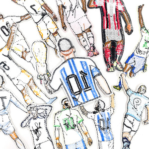 Parche Termoadhesivo Bordado Pequeño para Aplicar en Camisetas, Gorras y Bolsos, con Diseño de Jugador de Fútbol, para el Día del Partido, para Amantes de los Deportes - Product Image 6
