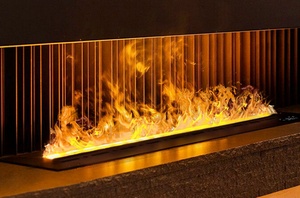 Soporte de TV independiente moderno de 80cm, <span class=keywords><strong>chimenea</strong></span> de etanol de vapor de agua 3D con control remoto, uso de Hotel al aire libre, Material metálico - Product Image 6