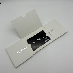 Custom Credit Card Holder Two Way Pull Out NFC Card <b>Box</b> Reusable Paperboard <b>Folder</b> Business Packaging - Product Image 2