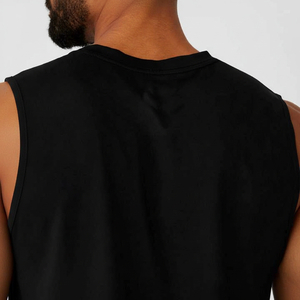 Premium respirant grande taille hommes débardeurs sport Gym débardeur coton Spandex manches hommes débardeur Fitness Singlet - Product Image 1