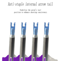 Flèches en carbone anti-crevaison True Feather Mix, conçues avec précision pour l'entraînement et la chasse, flèches pour arcs à poulies et arcs classiques