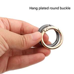 Boucle en alliage de zinc durable, anneau en O multicolore, fermoir à ressort rond en métal ouvrable pour porte-clés, sacs, bijoux DIY, 20-40 mm - Product Image 4
