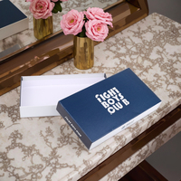Boîte cadeau personnalisée pliable en carton gris et papier artistique, avec pelliculage mat et dorure à chaud pour cosmétiques et soins de la peau - Nouveau design
