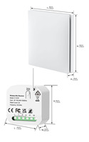 Kit d'interrupteurs lumineux sans fil cinétique en gros pour fabricants, 1/2/3 gangs, télécommande, sans batterie, auto-alimenté