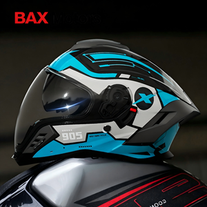 Helm Skuter Full Face Perlindungan UV Capacete Aberto Casco Abierto Perlengkapan Motor Cruiser Vintage - Product Image 5