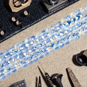 Stock Blue Synthetic Pearl Round Glass <b>Beads</b> 6mm 8mm for Jewelry <b>Making</b>-for Crystal & Lampwork on Necklaces & <b>Bracelets</b> - Product Image 3