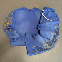Ensemble de survêtement baggy surdimensionné personnalisé OEM pour homme : sweat à capuche et pantalon de jogging streetwear