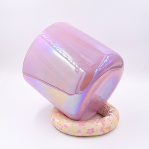 Cuenco de Cristal Rosa de 8 Pulgadas con Fuerte Vibración, Sonido Claro, Cuencos de Cristal para Sanación, Instrumento de Sanación con Sonido de Cuarzo para Terapia - Product Image 2