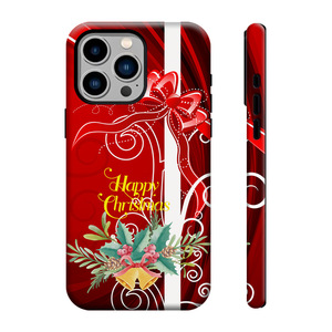 Funda de teléfono con sublimación de diseño navideño de dibujos animados 2 en 1 para iPhone 16 Pro Max 17 Air 15 Plus Funda Para Celulares para <span class=keywords><strong>Apple</strong></span> - Product Image 6