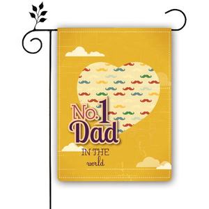 Produit promotionnel, <span class=keywords><strong>livraison</strong></span> <span class=keywords><strong>rapide</strong></span>, drapeau <span class=keywords><strong>de</strong></span> <span class=keywords><strong>jardin</strong></span> personnalisé Double face en lin 30x45cm pour la fête des pères - Product Image 1