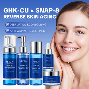 Set de Cuidado de la Piel con Péptidos de Cobre Azul GHK-Cu de Marca Privada, <span class=keywords><strong>Kit</strong></span> Facial Antienvejecimiento SNAP-8, Set de Crema y Tónico Reafirmante y Antiarrugas - Product Image 1