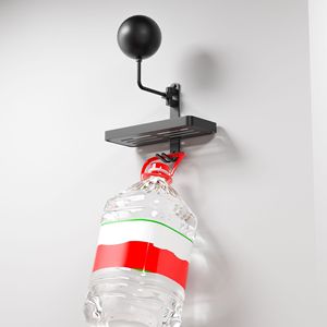 D5879 Soporte de Pared para Casco de Ciclismo con Estante, para Exhibición de Equipo Deportivo, 180° °   Soporte Giratorio para Casco de Motocicleta - Product Image 5