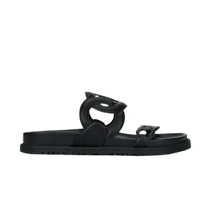 2026 Summer New European and American Style <strong>Black</strong> Home <strong>Slippers</strong>, Casual Thick-Soled Polka Dot Pattern Beach <strong>Slippers</strong> for Women - Product Image 2