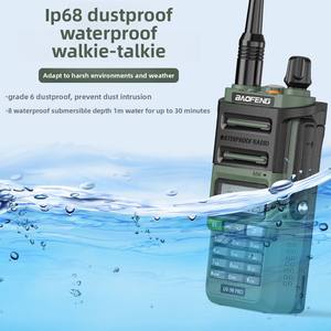 <span class=keywords><strong>Baofeng</strong></span> <span class=keywords><strong>UV9R</strong></span> <span class=keywords><strong>PRO</strong></span> V2 Walkie Talkie profesional de alta potencia bilingüe chino inglés impermeable al aire libre GMRS Walkie 20km 8W - Product Image 4