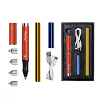 Kits de Plumas de Estampado en Caliente con Transferencia de Lámina Inalámbrica USB, Puntas de 0.8mm/1.5mm/2.5mm/3.0mm para Dibujo DIY, Compatible con OEM/ODM, Estuche Rígido