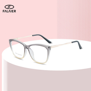 กรอบแว่นตา Tr90 ทรงแคทอาย ขนาด 52 18 140 ป้องกันแสงสีฟ้า สำหรับผู้หญิง เลนส์อะคริลิกเต็มกรอบ ผลิตที่ไถโจว - Product Image 5
