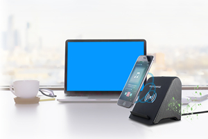 Thông Minh Bán Buôn Độ Trung Thực Cao Loa + Sạc Không Dây Phổ Sạc Sạc Nhanh Tùy Chỉnh Màu Xanh Răng Loa - Product Image 3