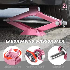 Kéo carjack Kit với tiết kiệm lao động Ratchet cờ lê cho xe ô tô SUV Sedan màu hồng xe máy Scissor Lift đứng xe máy hoist <span class=keywords><strong>jack</strong></span> - Product Image 3