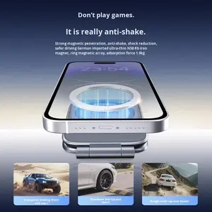 <span class=keywords><strong>Support</strong></span> de téléphone portable pour voiture en ABS, fixation magnétique sur tableau de bord, compatible avec la navigation OLIVER - Product Image 5