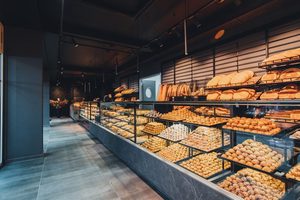 Vetrina Refrigerata in Vetro Temperato Acrilico per <span class=keywords><strong>Pasticceria</strong></span>, Espositore Refrigerato per Torte, Pane e Dolci, Banco Vetrina per Panetterie - Product Image 2