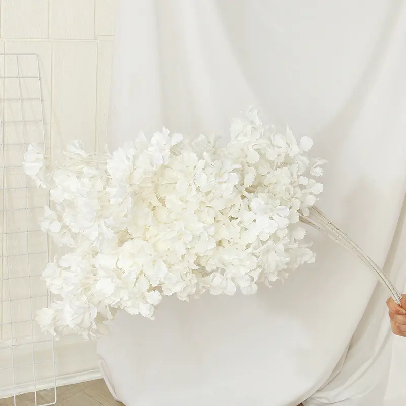 गुलाबी होटल शादी की सजावट के लिए कृत्रिम फूल रेशम चेरी खिलना शाखाओं