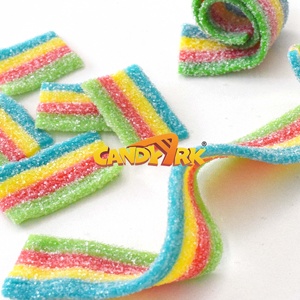 Tùy Chỉnh Nhãn Hiệu Riêng Chua Cam Thảo Kẹo Cầu Vồng Gummy Chua Ngọt Ngào Vành Đai Băng Cam Thảo Kẹo - Product Image 1