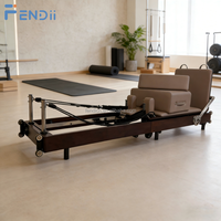 Ressorts de repose-pieds réglables, lit de réforme Pilates pliable, équipement de renforcement musculaire pour usage domestique et commercial