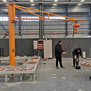 360 Degree Slewing Jib Crane 2ton Floor Mounted Electric Hoist Engine Motor Bearing Core Components 5m Span - Product Image 5