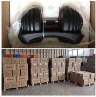 24KG/50LB Poids Libres Ensemble d'haltères Auto Rapide Réglable Équipement de Gymnastique Fabrication Fourniture