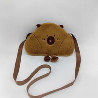 Nouveau sac à dos en peluche capybara Kawaii en coton PP, sac de rangement pour bébé, cadeau d'anniversaire