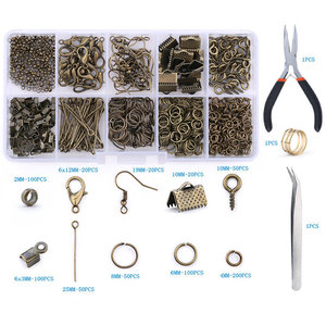 <span class=keywords><strong>Kit</strong></span> de fabrication de boucles d'oreilles plaqué or 18 carats <span class=keywords><strong>pour</strong></span> adultes, avec crochets, attaches et composants en alliage, et étui de rangement pratique – Fournitures de bijouterie - Product Image 6