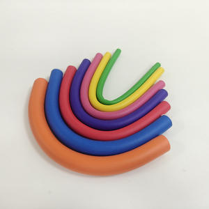 10 pièces/sac Rouleaux à cheveux en mousse de caoutchouc tendance, rouleaux flexibles, bigoudis sans chaleur, éponge en mousse de caoutchouc, rouleaux à cheveux DIY pour la coiffure - Product Image 5