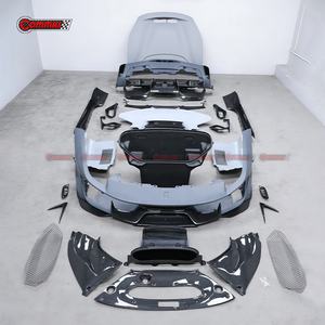 Nuevo Kit de Carrocería de Fibra de Carbono Estilo Pista para Ferrari 488, Parachoques Delantero y Trasero, Faldones Laterales, Rejilla de Ventilación del Capó - Product Image 6