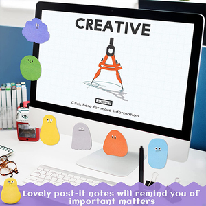 Tùy Chỉnh Đám Mây Dễ Thương Notepad Vui Động Vật Chú Ý Ghi Chú <span class=keywords><strong>Memo</strong></span> <span class=keywords><strong>Pad</strong></span> Dễ Thương Dính Ghi Chú Cờ - Product Image 4
