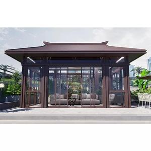 Estructura de Aleación de Aluminio con Aislamiento Térmico y Acústico, Certificación CE ISO9001, Vidrio Templado de Doble Capa, Personalizable, para Terrazas Exteriores de Hoteles - Product Image 2