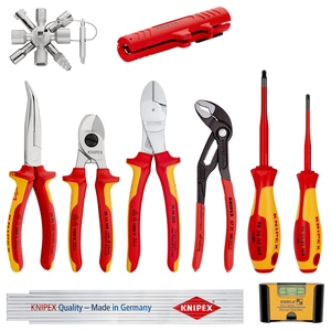 ชุดเครื่องมือขยายสายไฟ Knipex 1 ชุด พร้อมคีม ไขควง และประแจสำหรับงานไฟฟ้า - Product Image 1