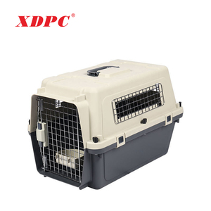 Plateau de transport aérien iata boîte en plastique pour chat grand chenil de luxe sur roue cage de transport pour animaux de compagnie grande caisse pour chien lourd
