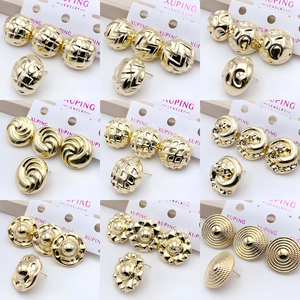 <span class=keywords><strong>XUPING</strong></span> Collezione di Orecchini in ABS Placcati Oro 14K, Ipoallergenici, Anti-ossidazione, per Uso Quotidiano, Orecchini alla Moda all'Ingrosso - Product Image 2