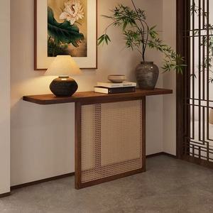 <span class=keywords><strong>La</strong></span> mesa de entrada de 120X75X30CM es larga y delgada, varios hogares usan mesas de madera montadas en <span class=keywords><strong>la</strong></span> pared para decorar el escritorio de entrada - Product Image 1