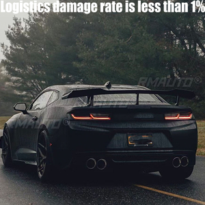 YKSRDNF ZLE Style <b>Black</b> Rear Trunk Lid <b>Wing</b> Spoiler Fit for 2016 2017 2018 2019 Chevrolet Camaro - Product Image 2