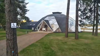 Grande tente dôme personnalisée Tente géodésique pour salle de réception VIP pour le glamping d'événements