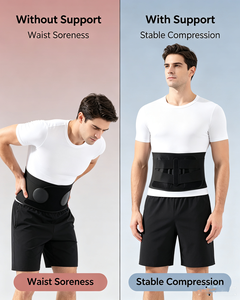 Cinturón de Soporte Lumbar Ajustable y Transpirable para Aliviar el Dolor de Espalda Baja, Soporte Lumbar Antideslizante con Compresión para Hombres/Mujeres, para el Trabajo - Product Image 6