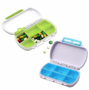 Organizador Portátil de 6 Compartimentos, Caja de Plástico para Guardar Pastillas de Viaje - Product Image 1